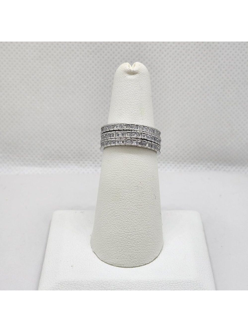 Brand New Sterling Silver 925 3pcs Gemstones Ring